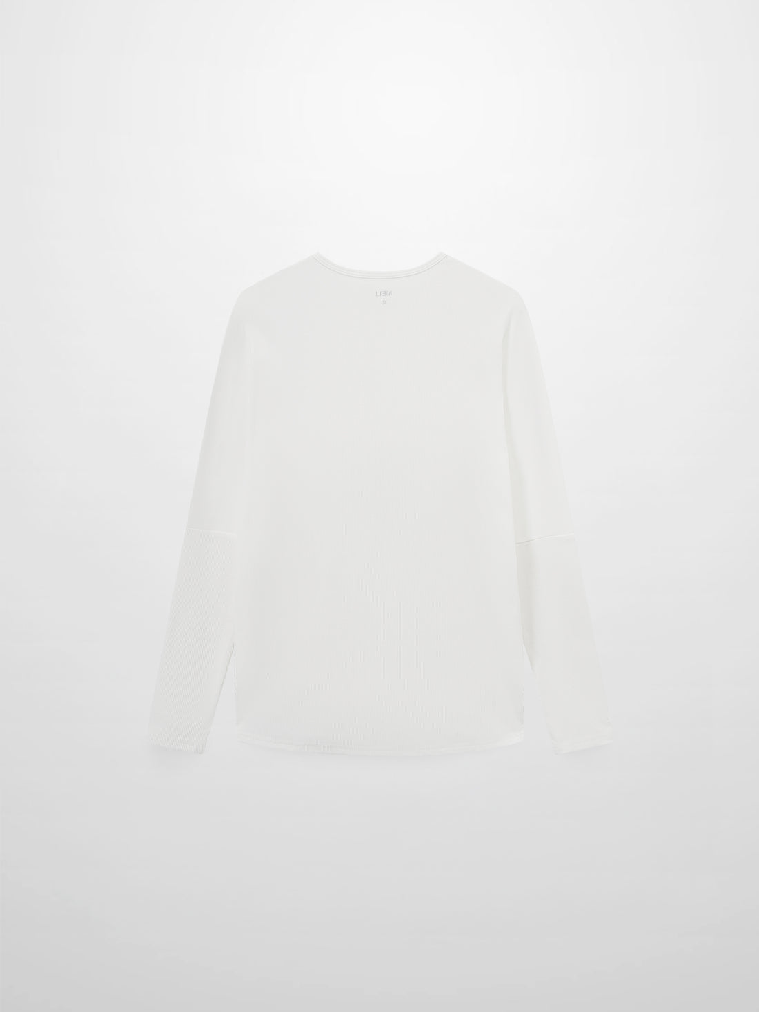 Crew Ribbed Dolman-White