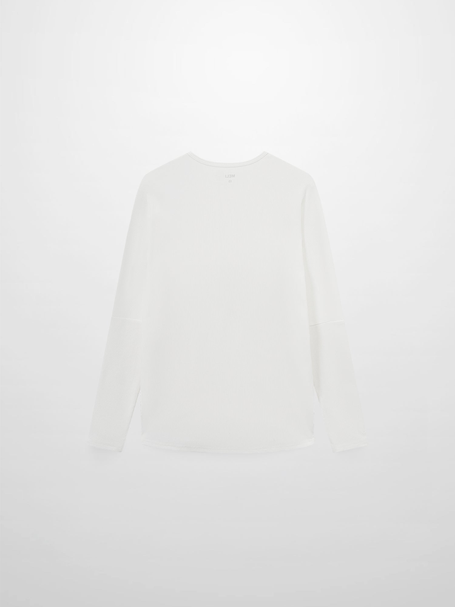 CREW RIBBED DOLMAN-WHITE