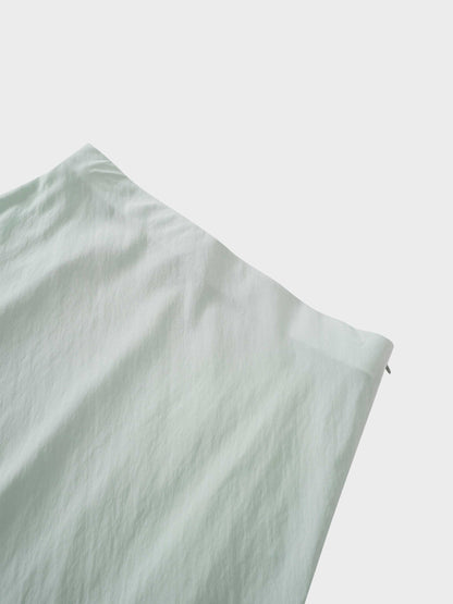 Crinkle Skirt 37"-Mint Green