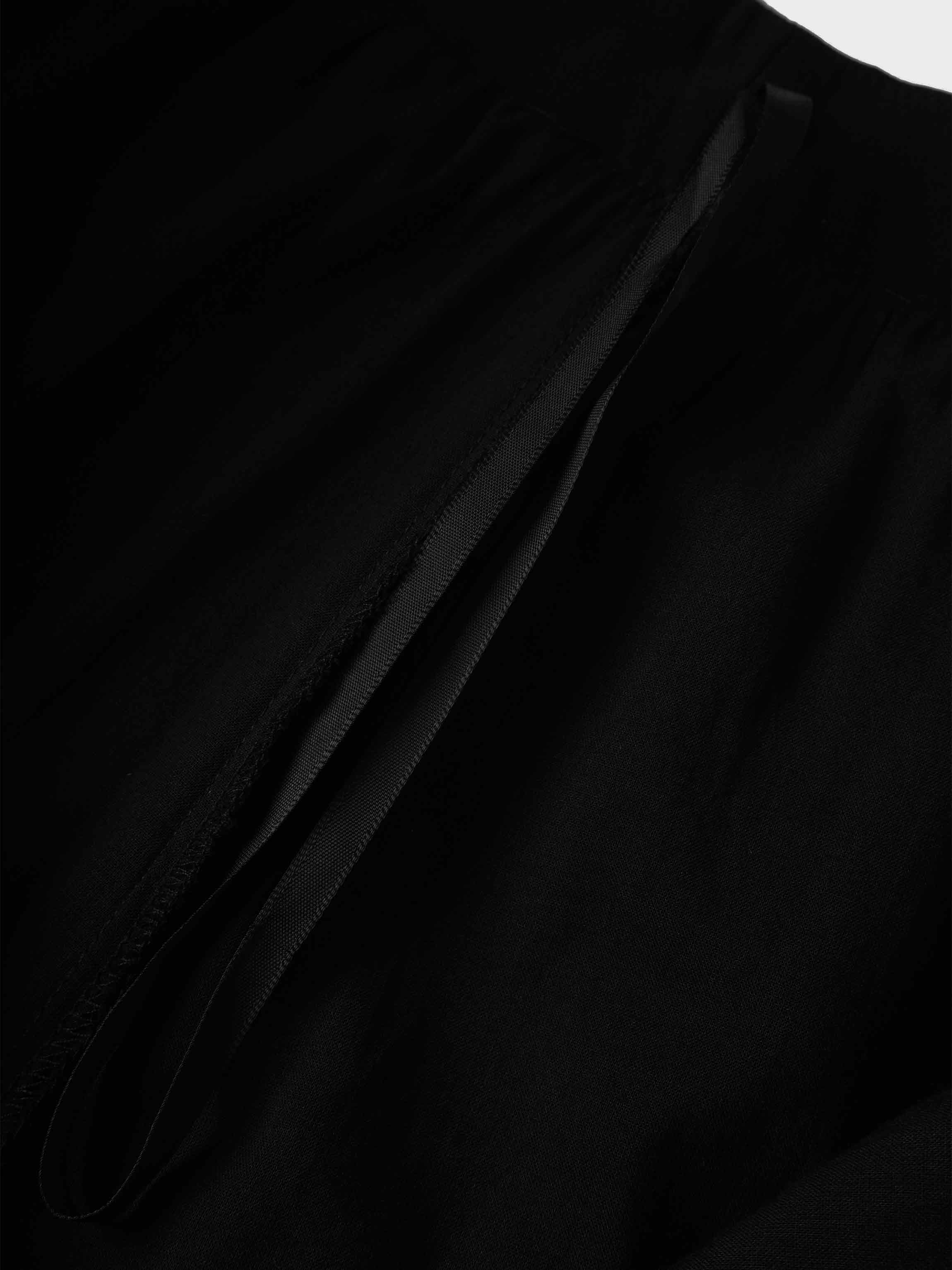 Pleated Layer Skirt 26&quot;-Black