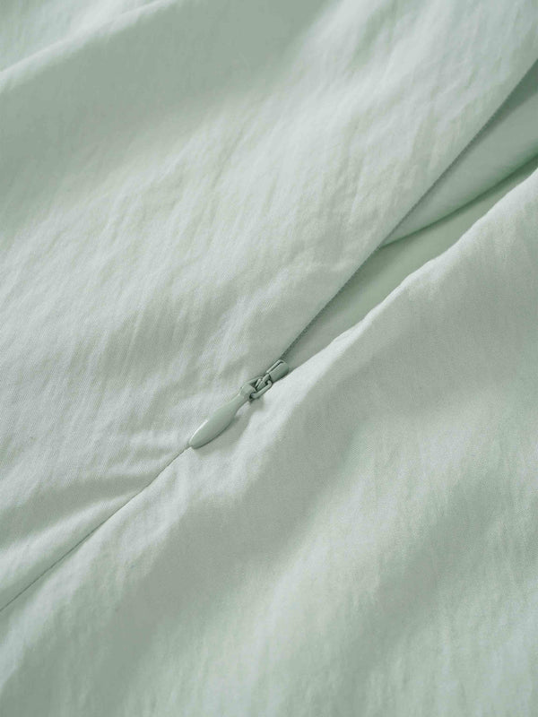 Crinkle Skirt 37"-Mint Green