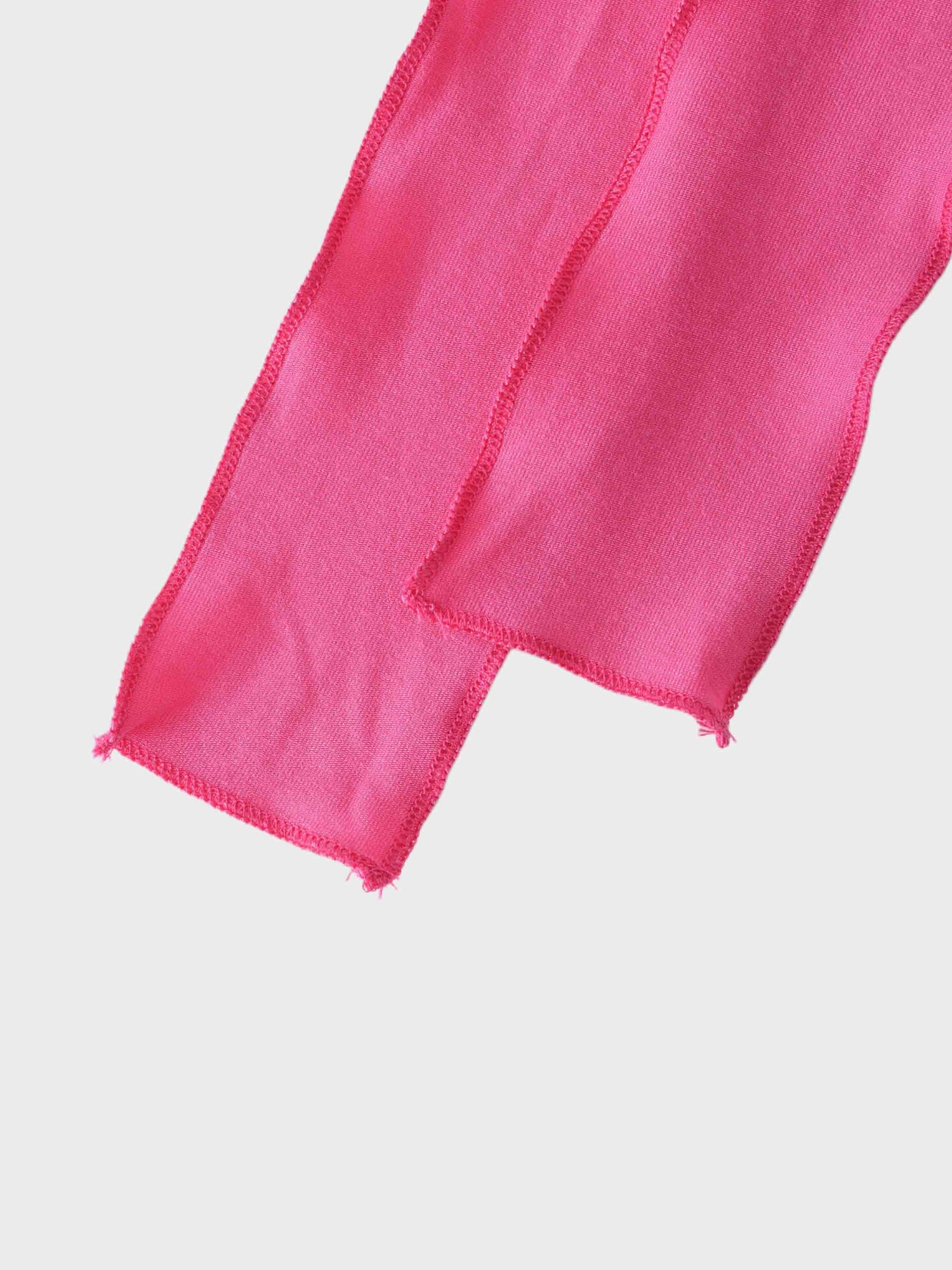 Wrap Tie Tee-Hot Pink