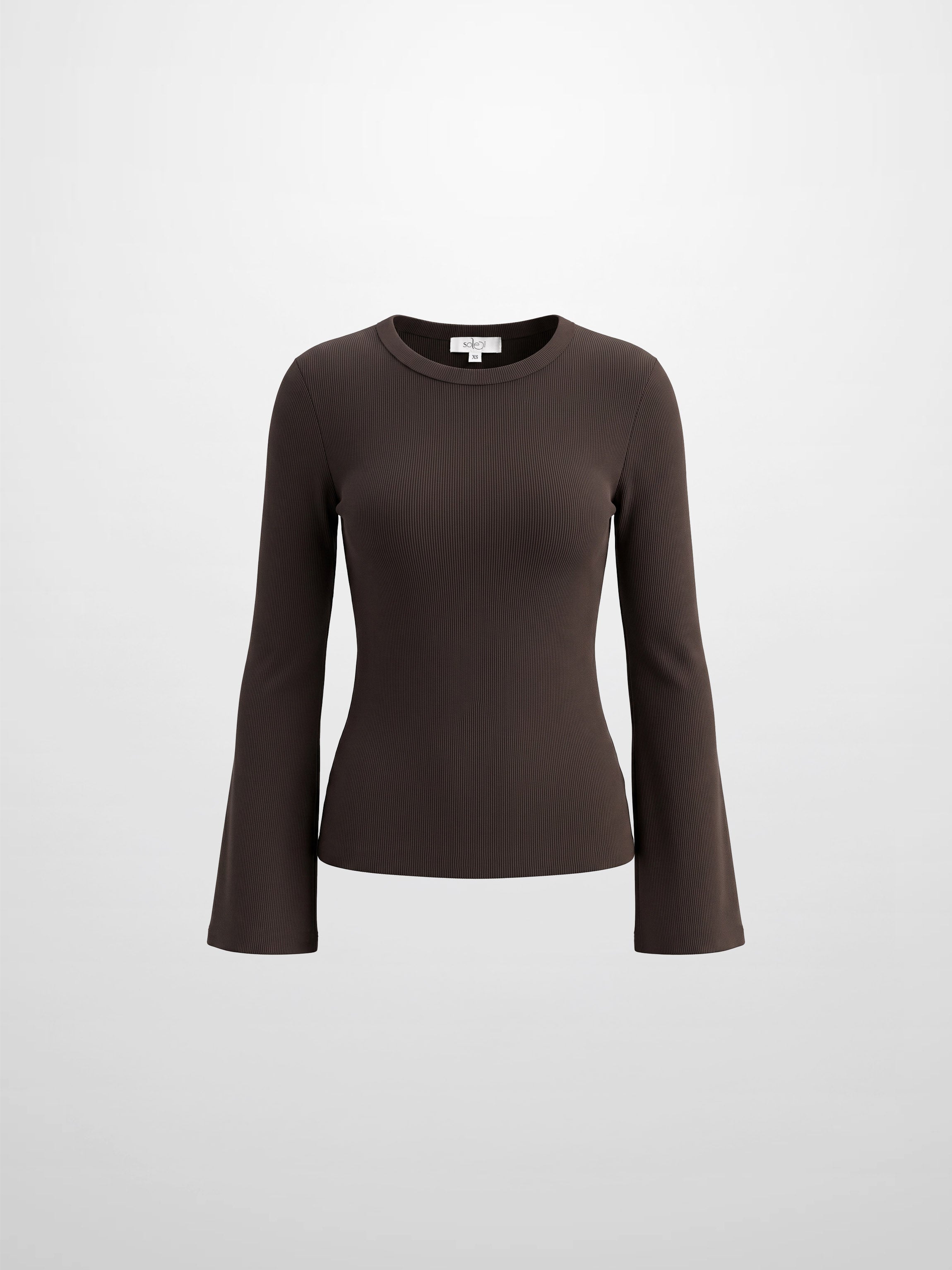 Bell Sleeve Sweater - Brown