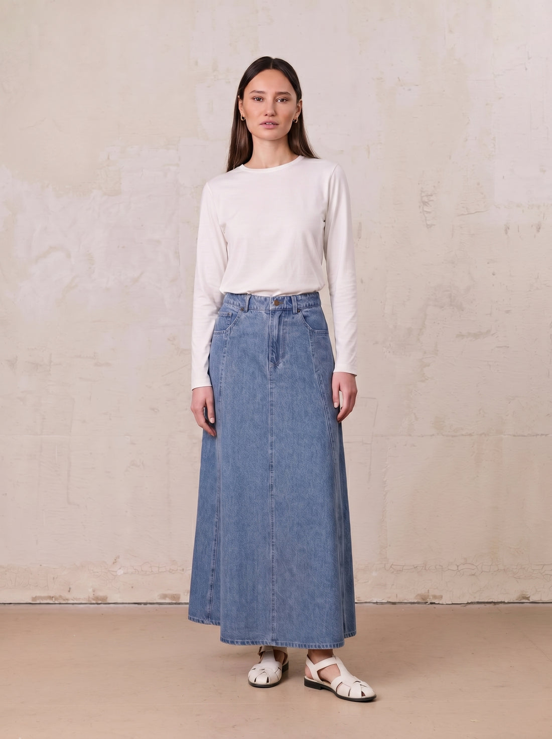 Ribbed Crew Bomber-White