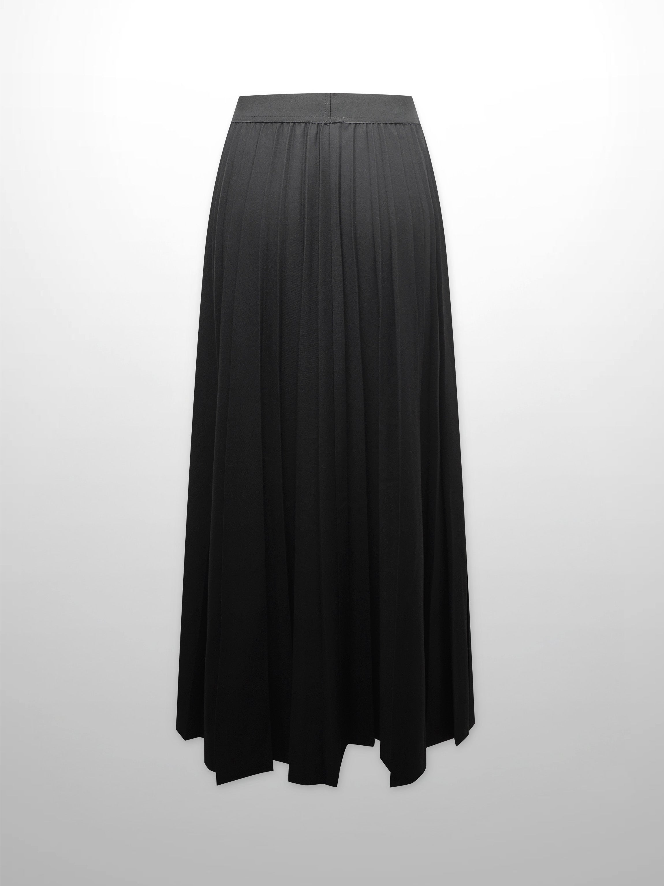 PLEATED SKIRT 37&quot;-BLACK