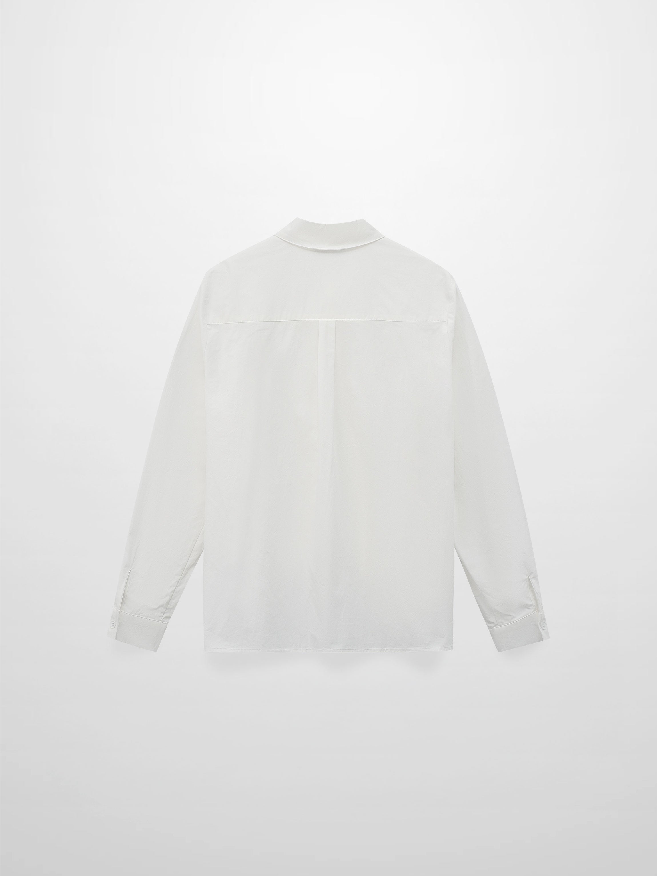 Cotton Front Crossover Blouse-White