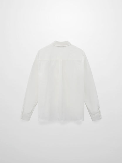 Cotton Front Crossover Blouse-White