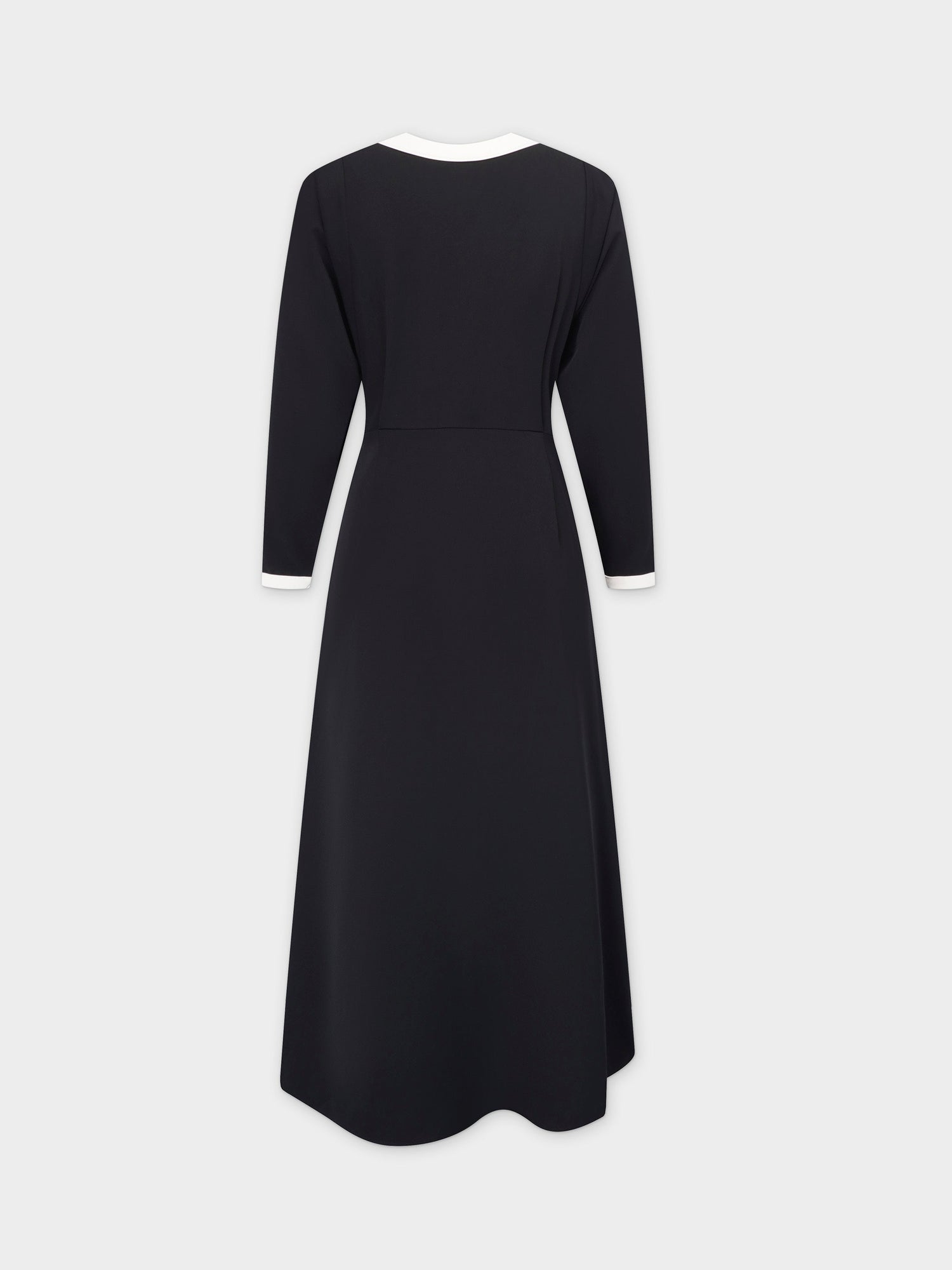 Side Button Dress- Black/Cream Trim Fame on Central Side Button Dress- Black/Cream Trim Fame on Central