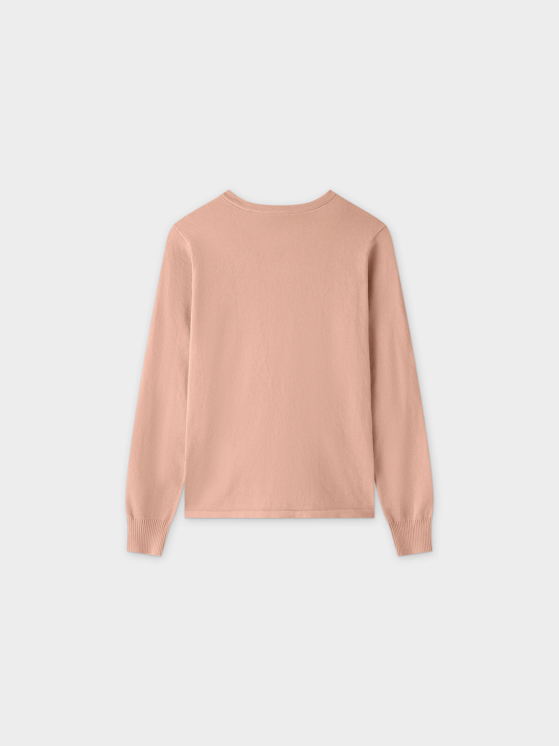 Thin Knit Crew Sweater-Peach