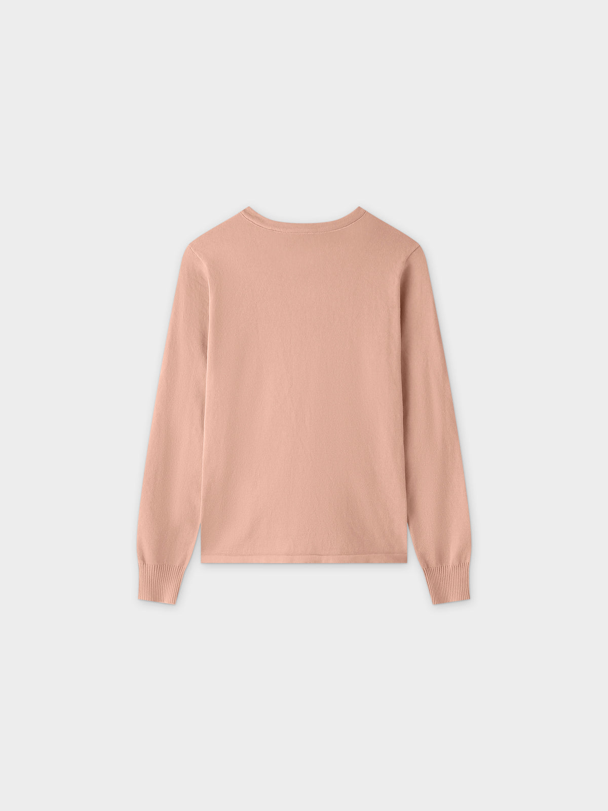 Thin Knit Crew Sweater-Peach