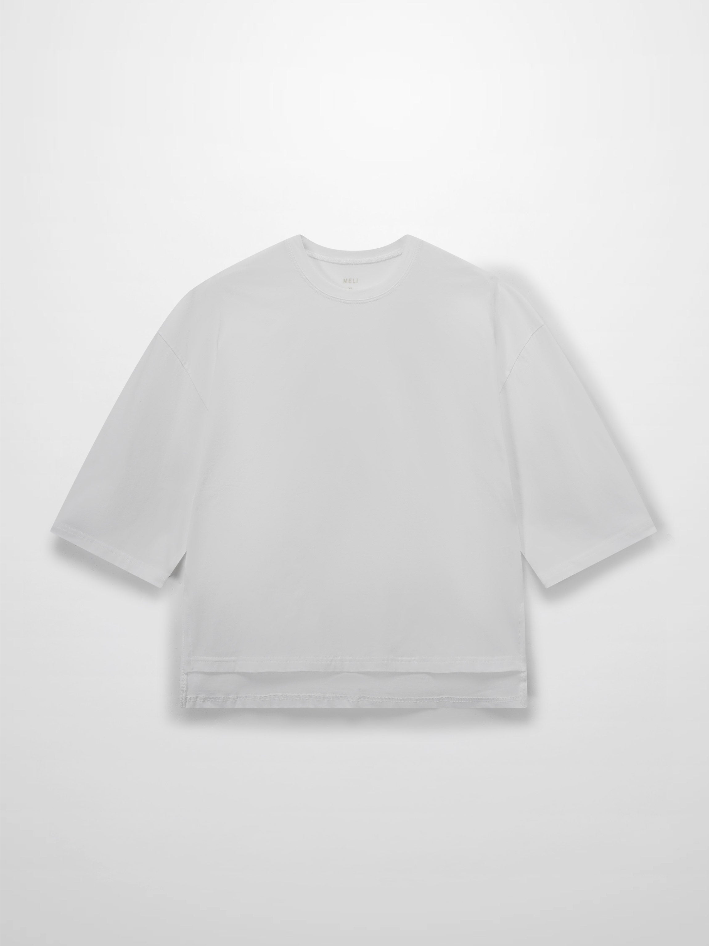 Wide Sleeve Tee-White