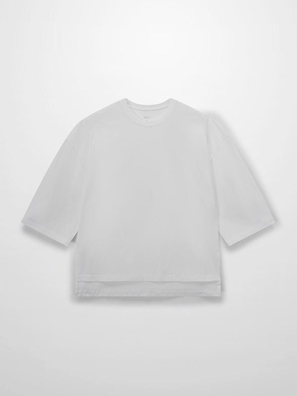 Wide Sleeve Tee-White