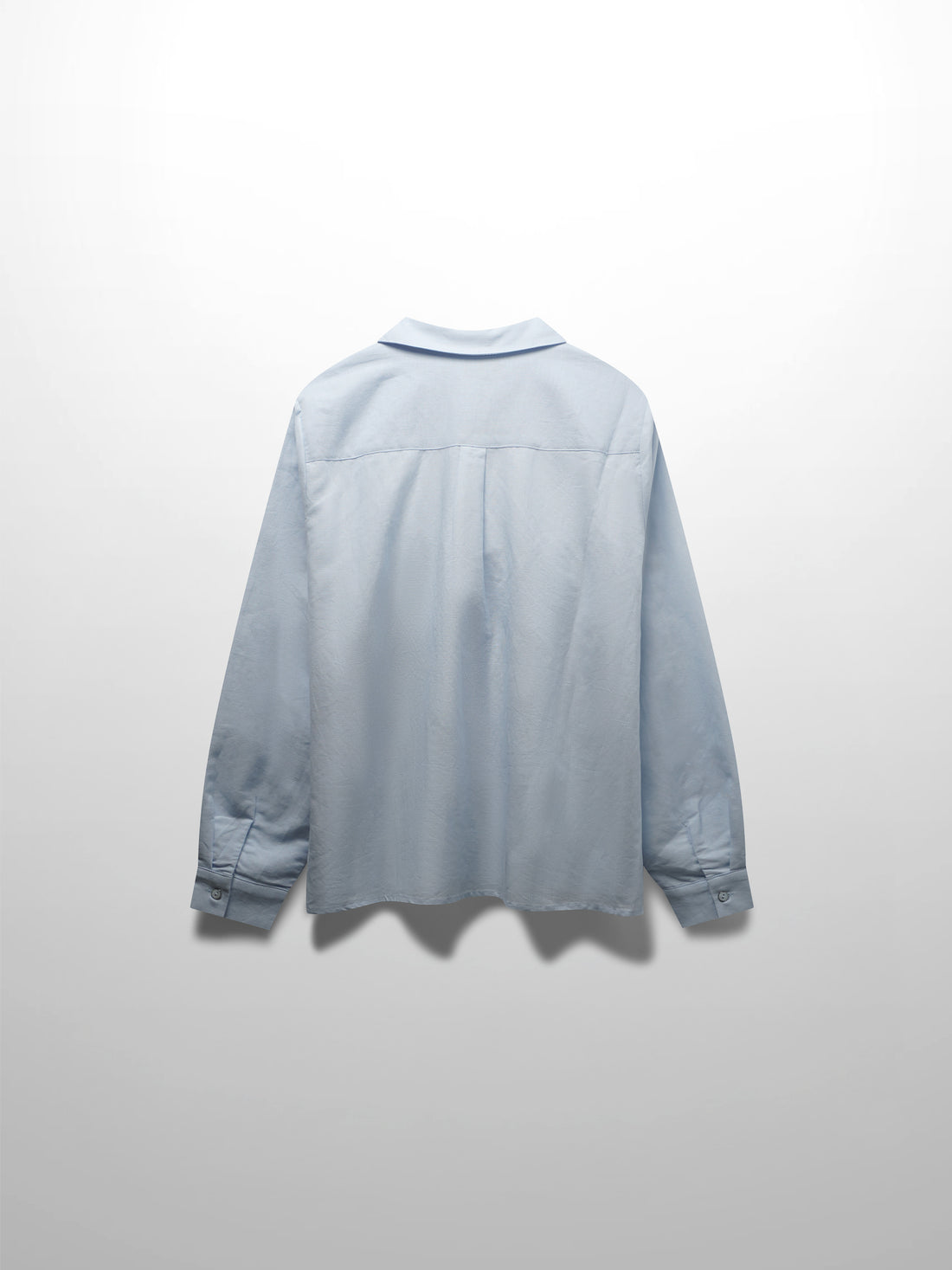 Lace Cutout Cotton Crossover Top-Light Blue