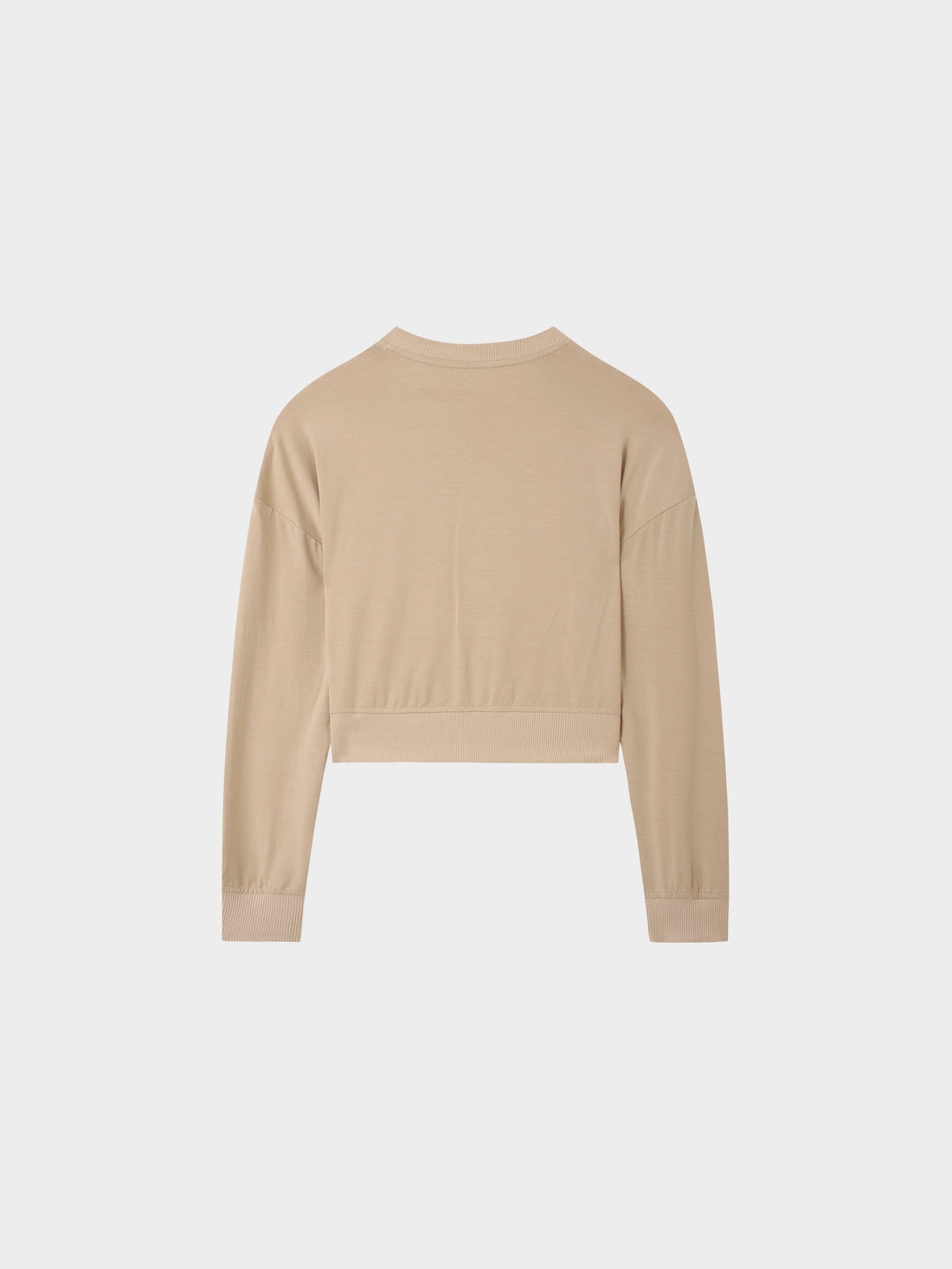 CROPPED TEE-TAN