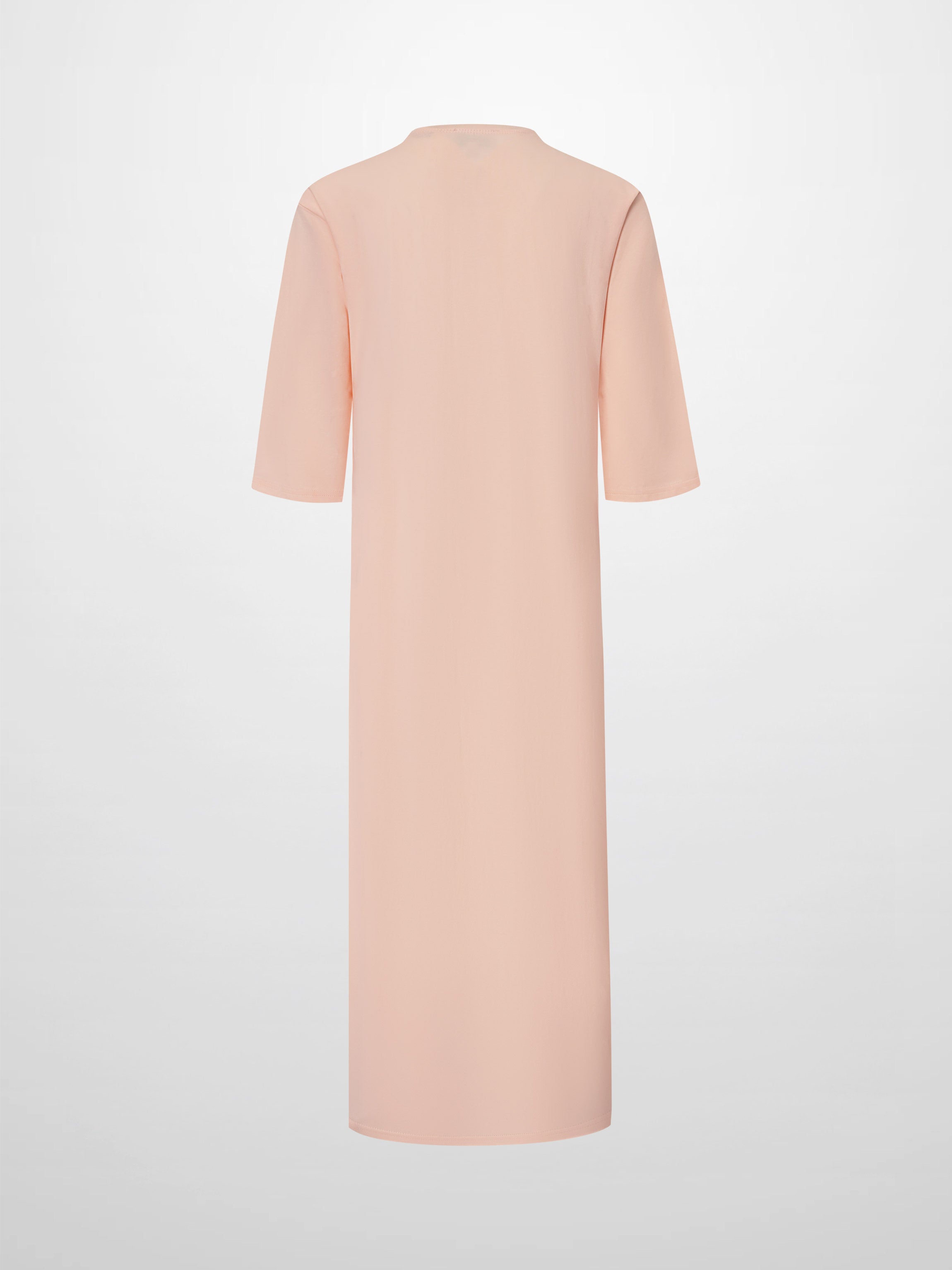 Maxi T-Shirt Dress-Yellow/Peach Tower