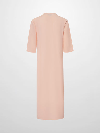 Maxi T-Shirt Dress-Yellow/Peach Tower