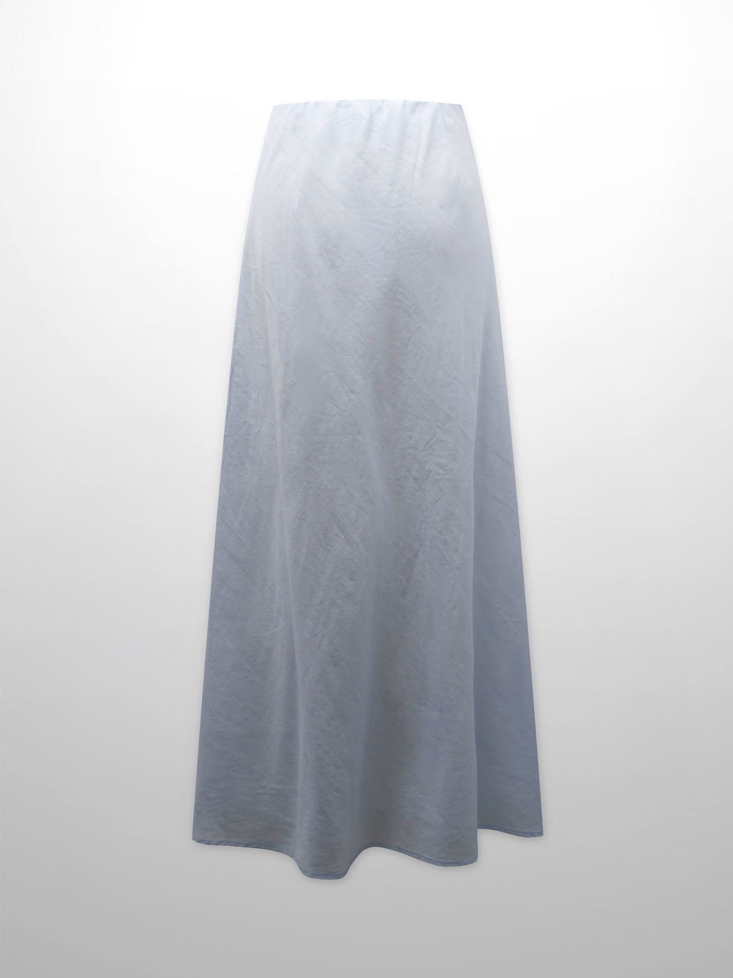 Lace Cutout Skirt-Light Blue