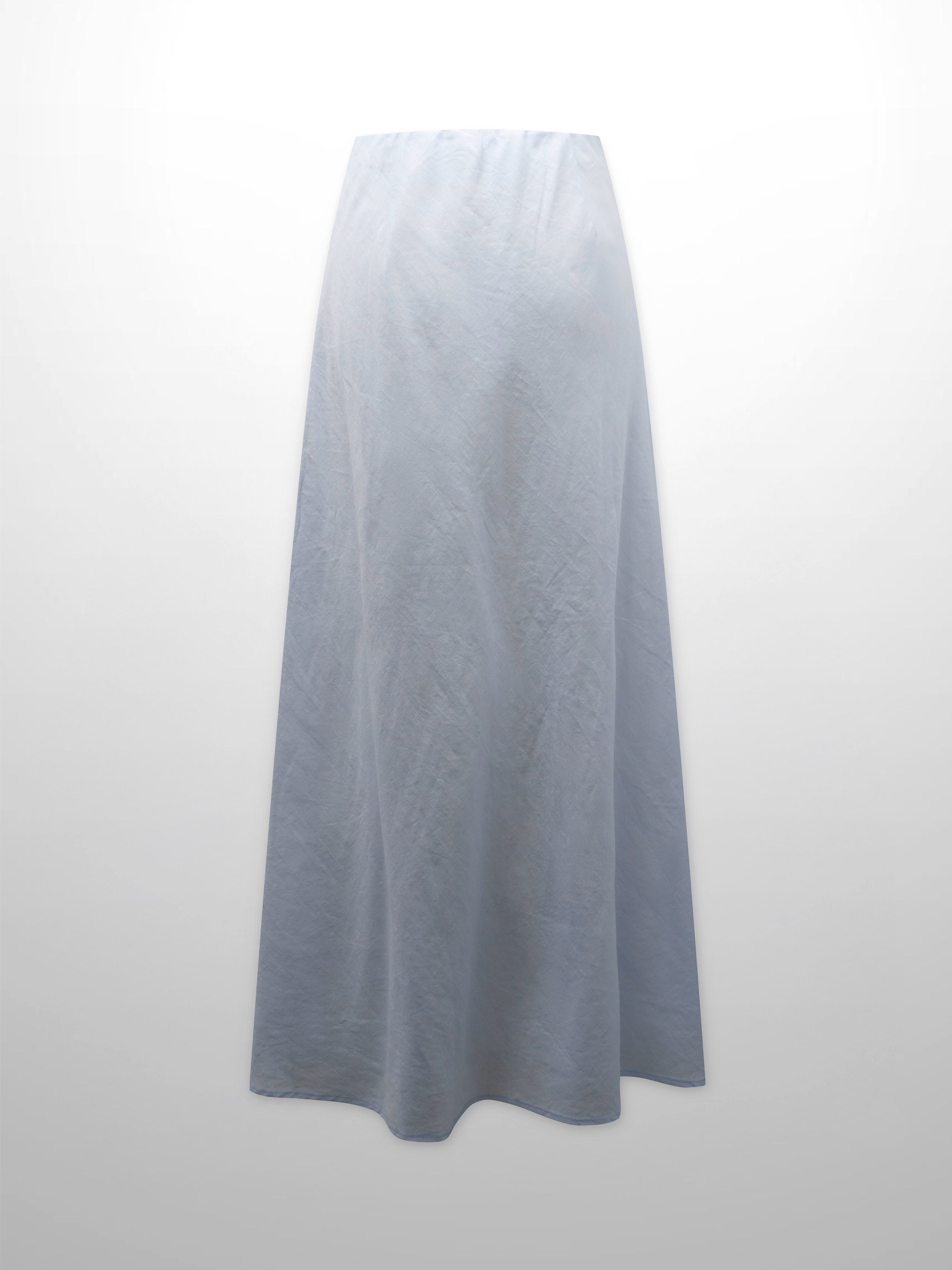 Lace Cutout Skirt-Light Blue