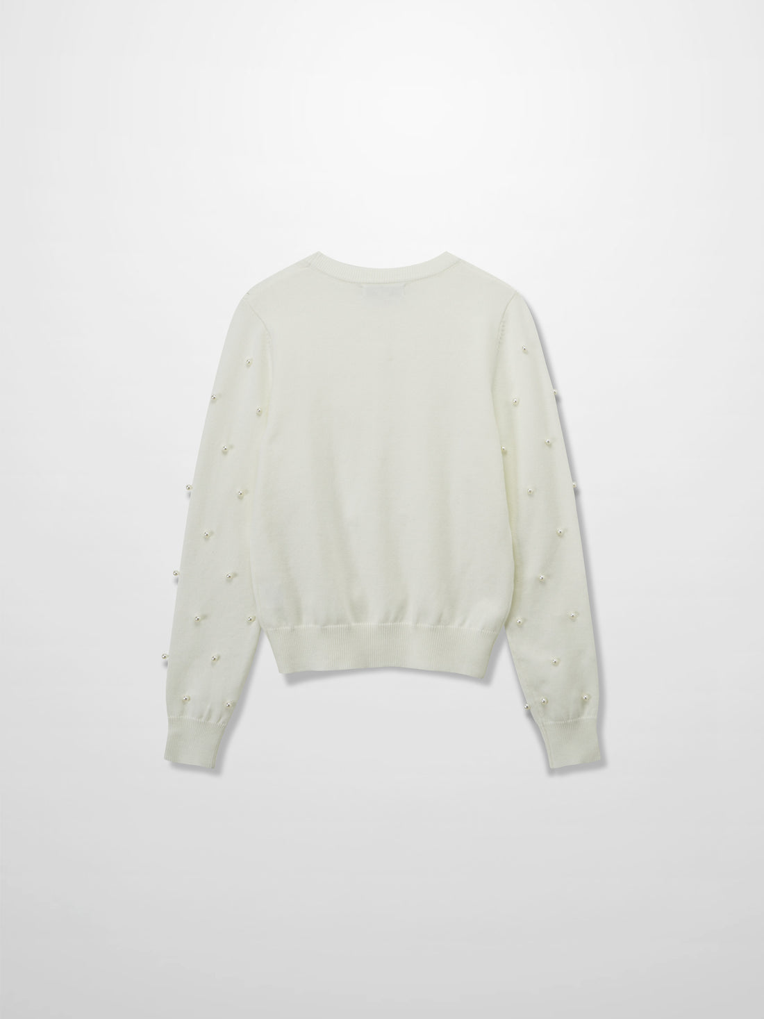 Pearl Embellished Sweater-Ivory