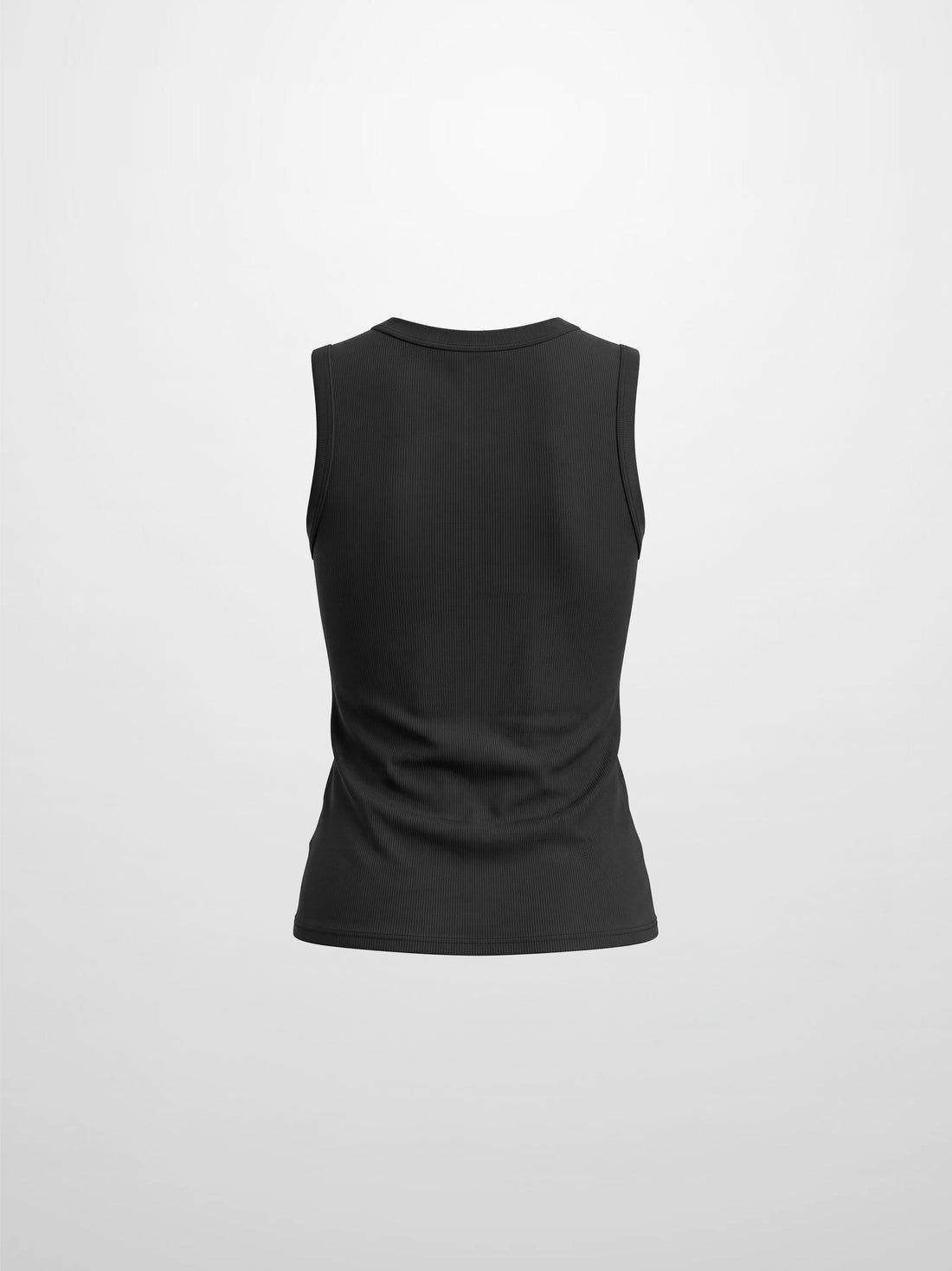 Sleeveless Basic Tee-Black