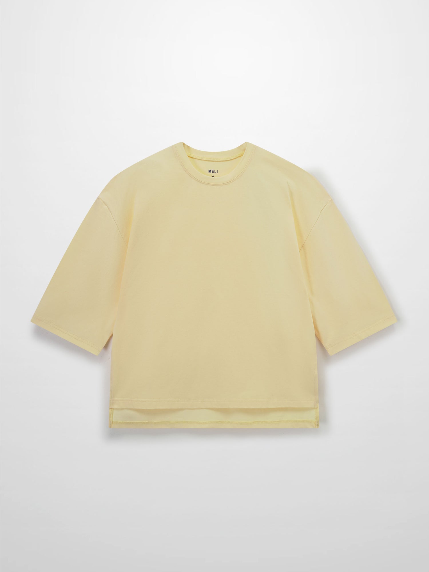 Wide Sleeve Tee-Pale Yellow