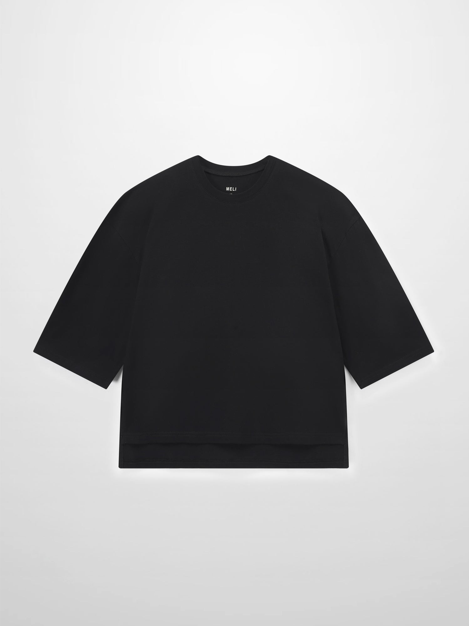 Wide Sleeve Tee-Black