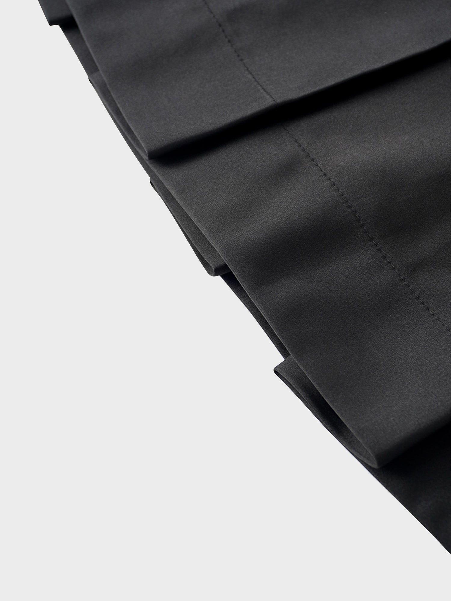 Lux Satin Pleated Skirt 26&quot;-Black