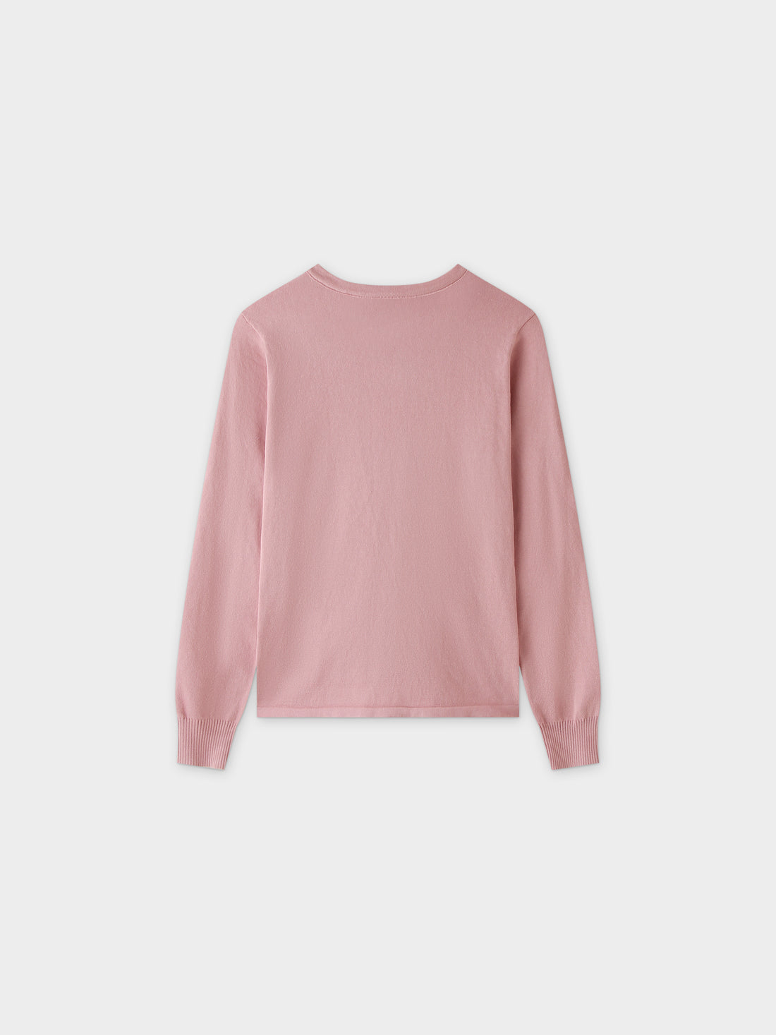 Thin Knit Crew Sweater-Pink