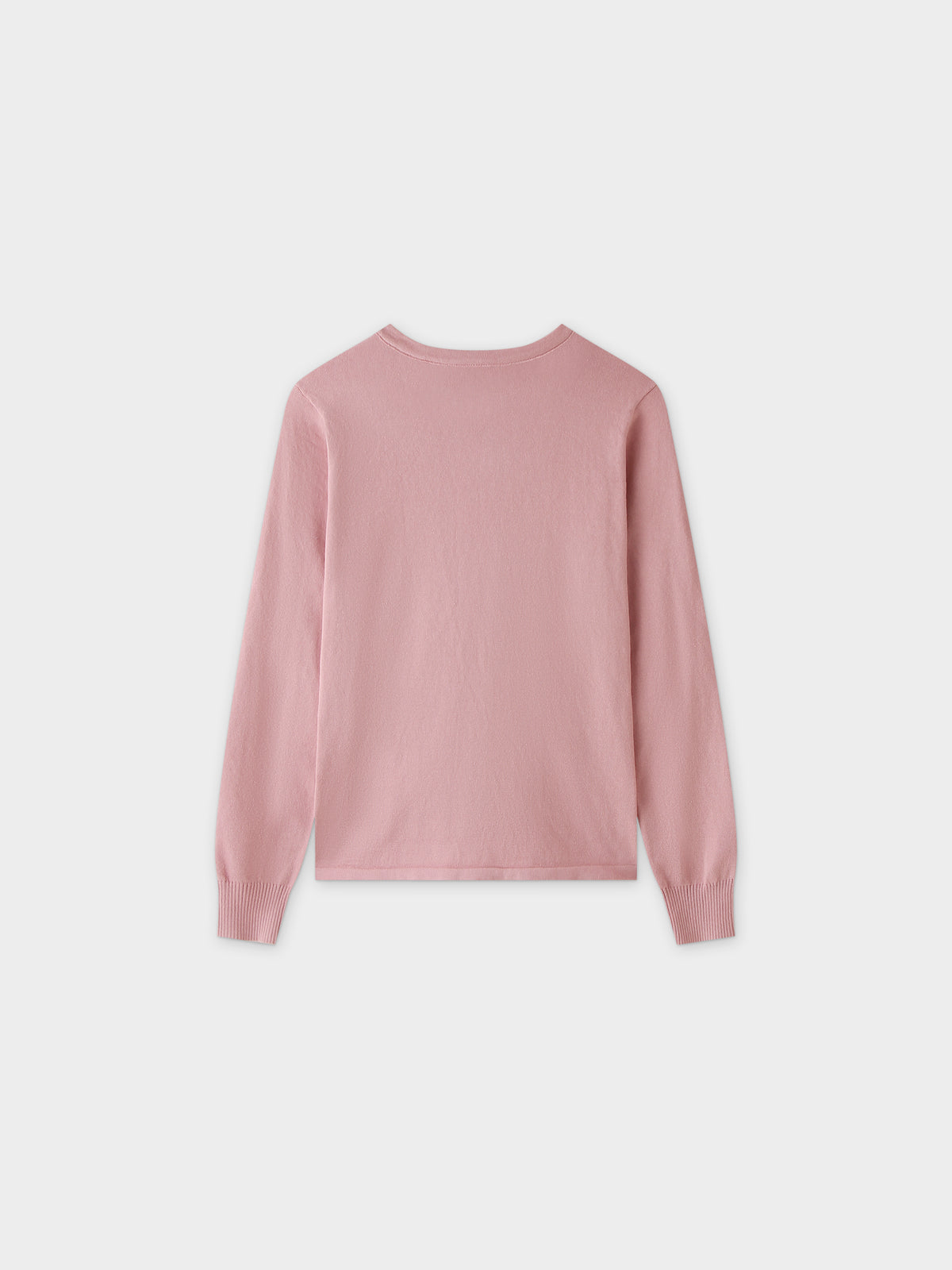 Thin Knit Crew Sweater-Pink