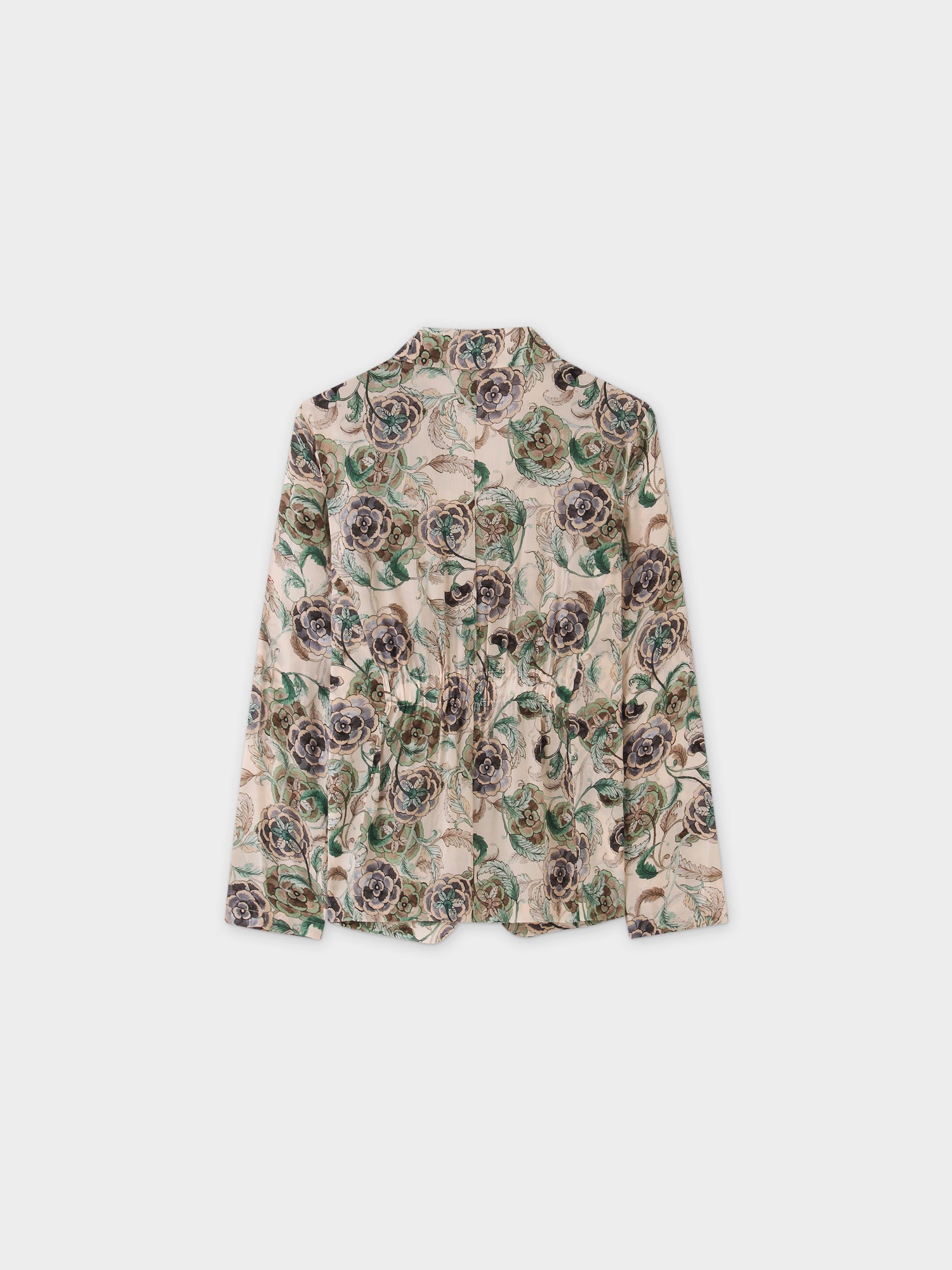 Blazer de raso-Floral