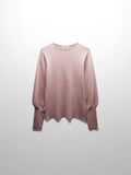 High Cuff Sweater-Blush