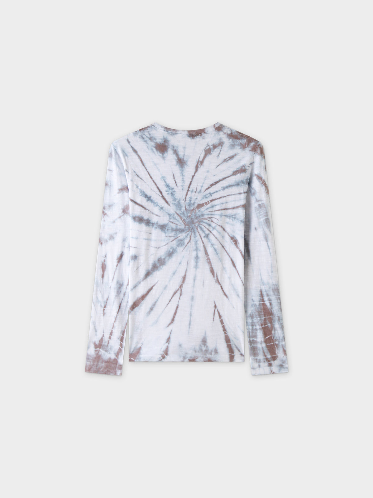 Camiseta Tie Dye Swirl-Gris/Blanco