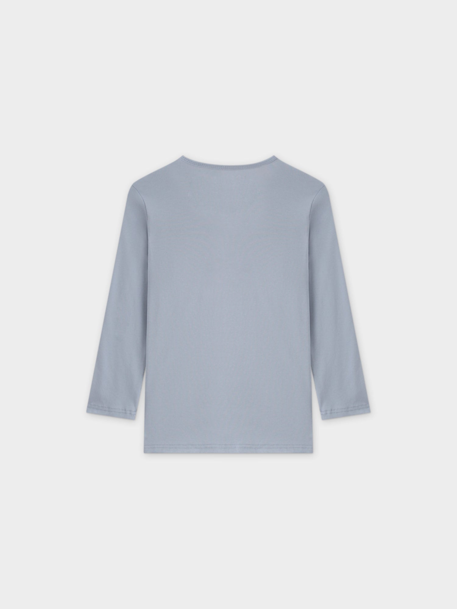 BASIC HIGH V TEE 3Q-LIGHT BLUE