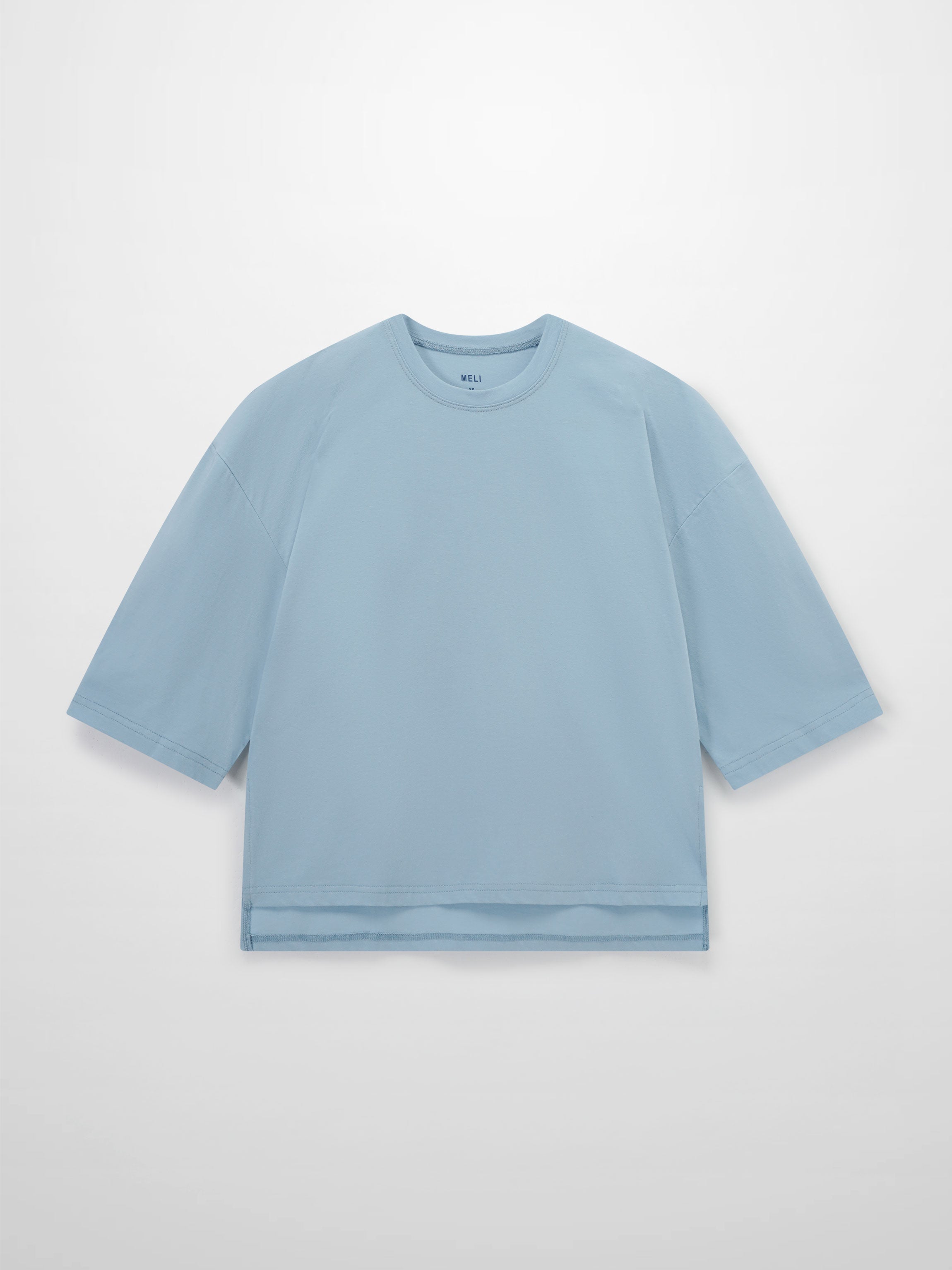 Wide Sleeve Tee-Light Blue