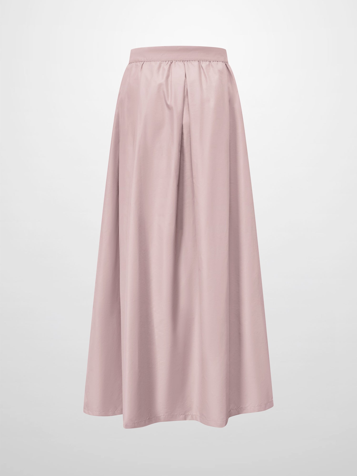 Waisted Full Taffeta Skirt-Mauve