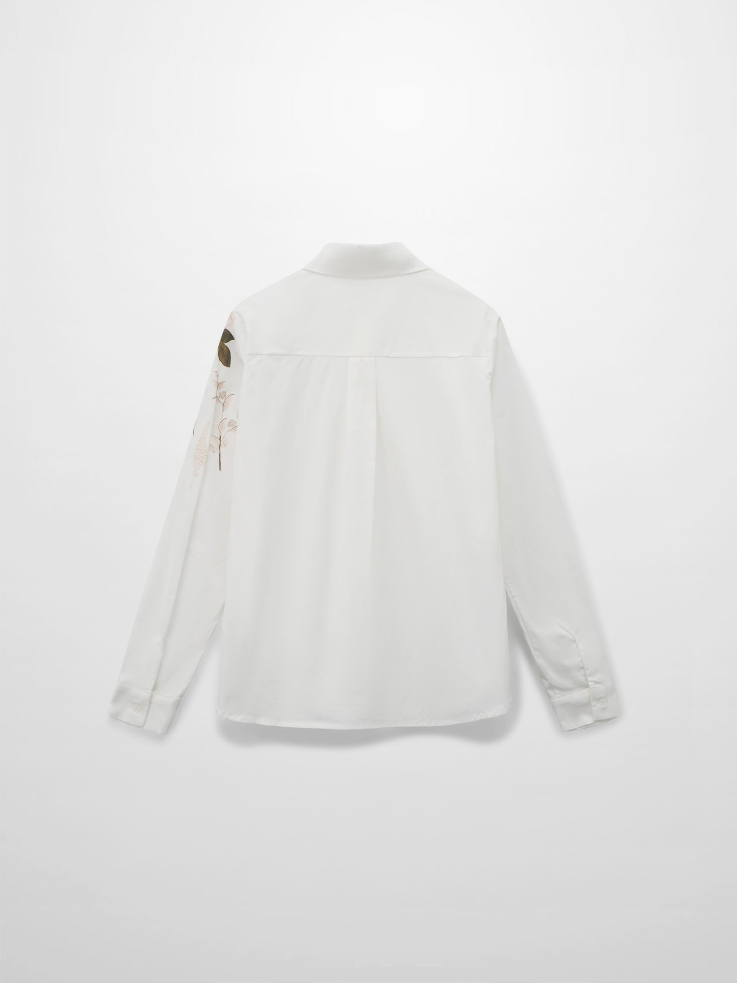 Floral Design Blouse-White