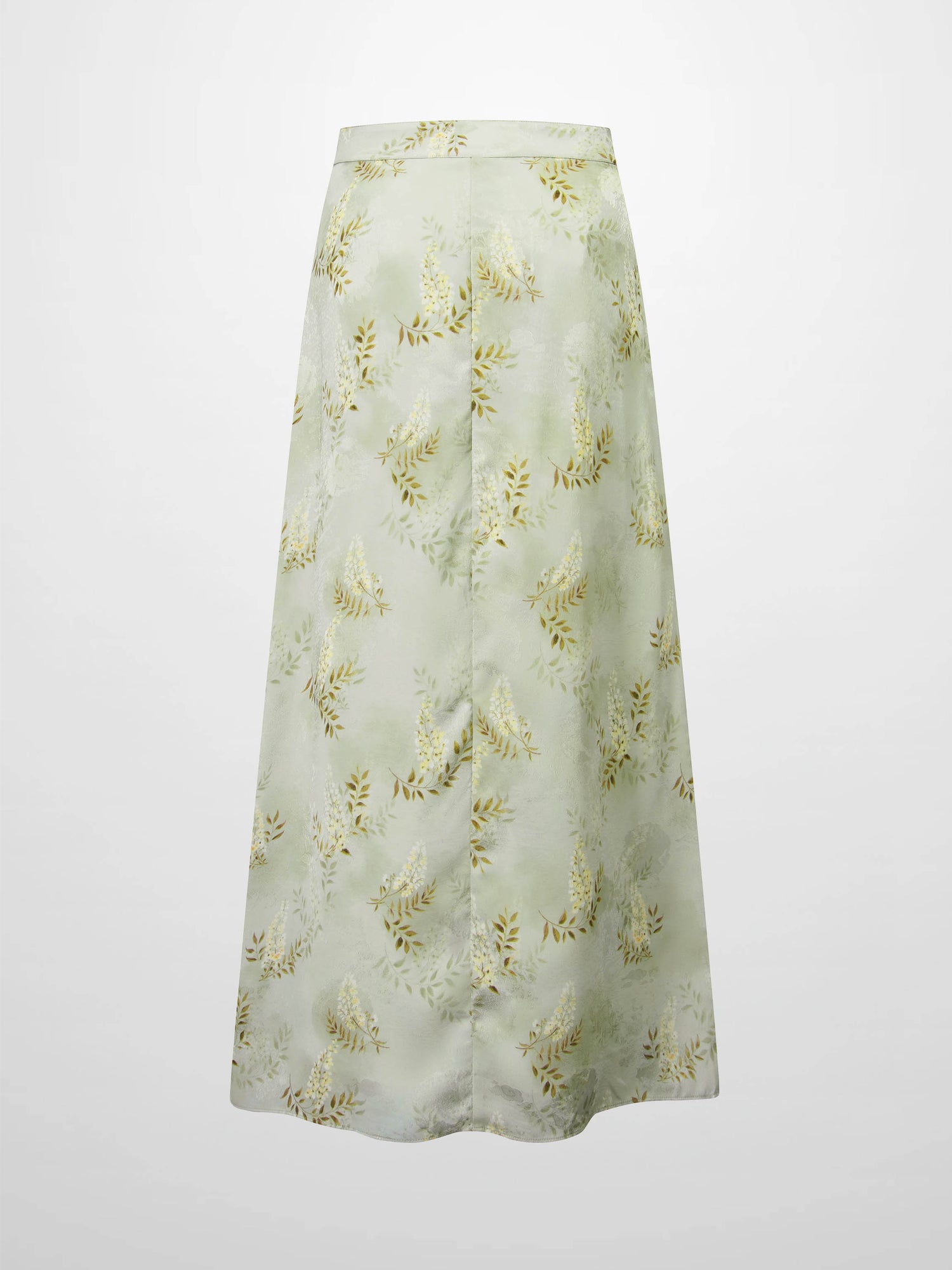 Gathered Overlay Skirt-Mint Floral