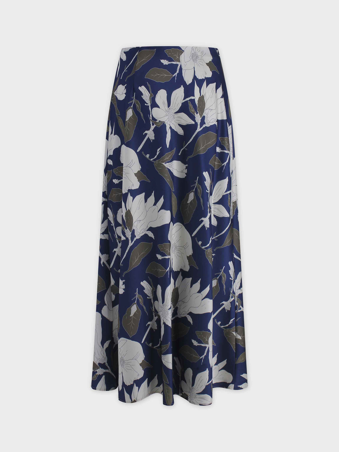 Printed Satin Slip Skirt-Sketch Floral