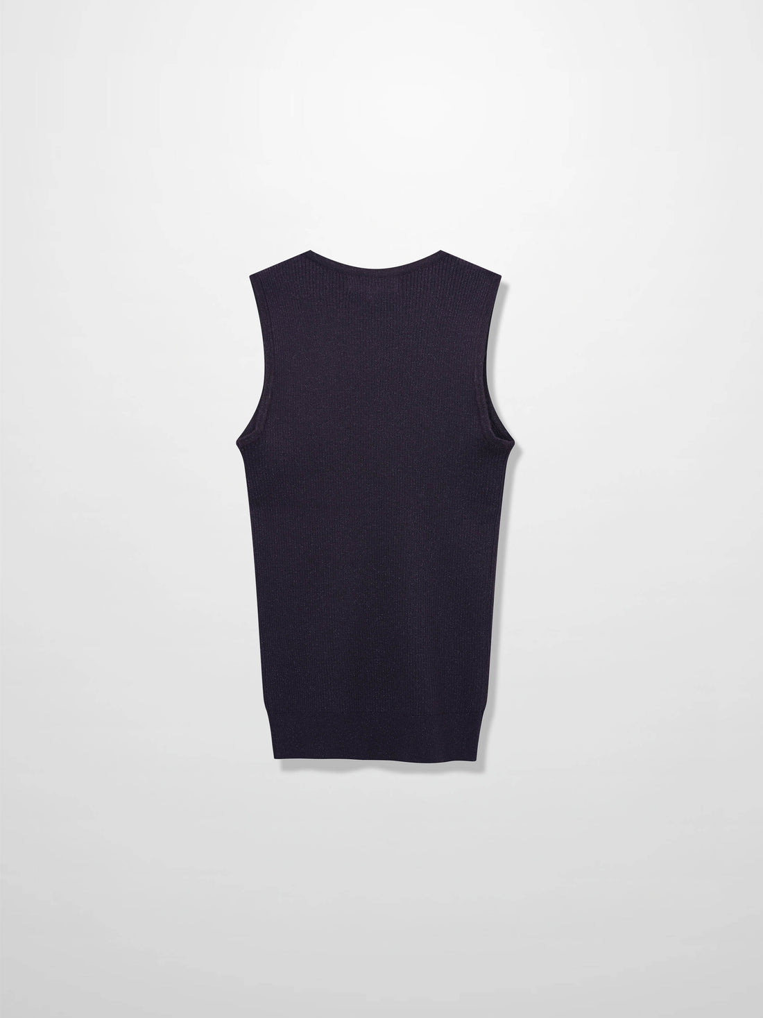 Lurex Sleeveless Sweater-Purple