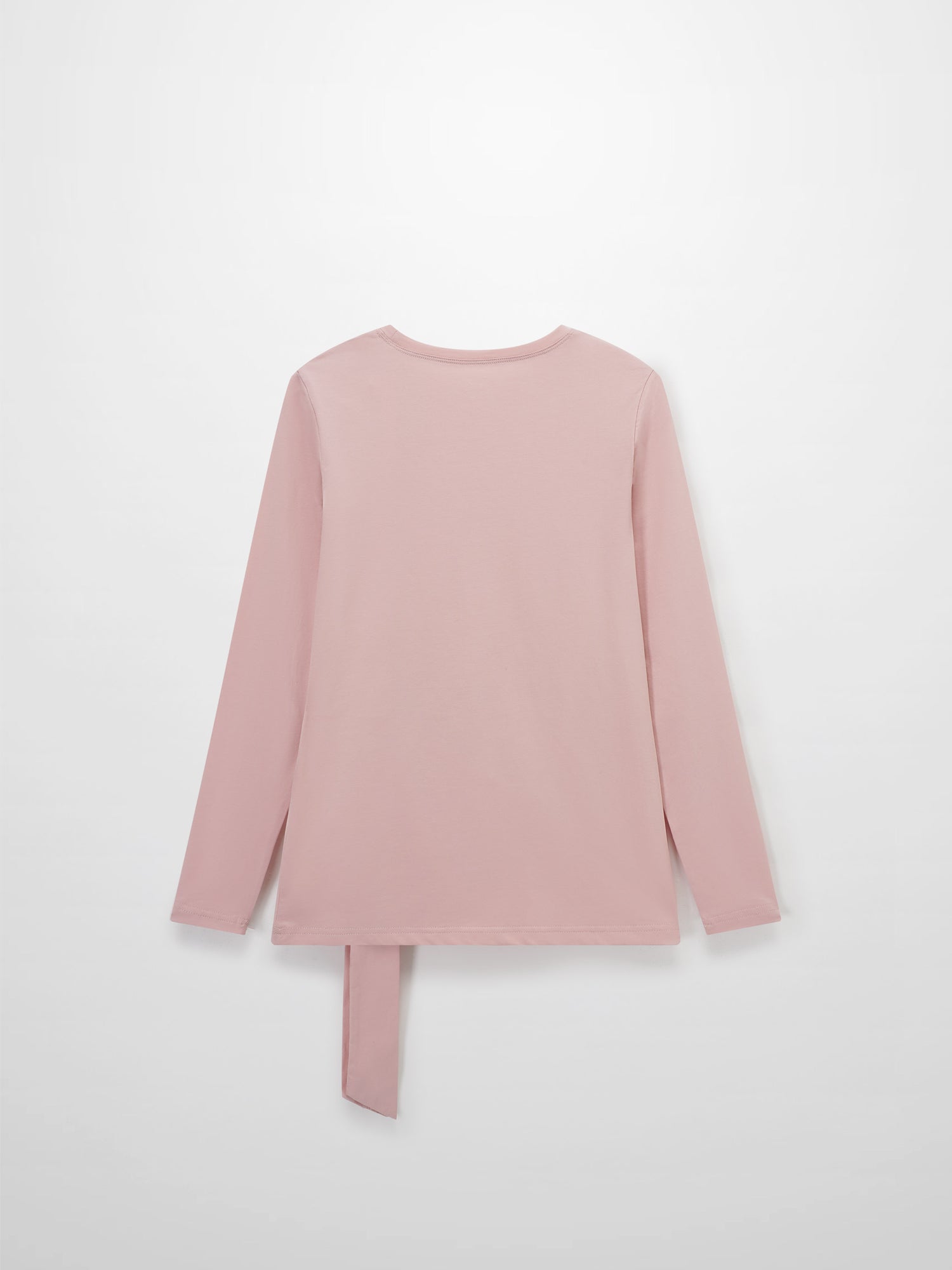 Side Tie T-Shirt-Pink