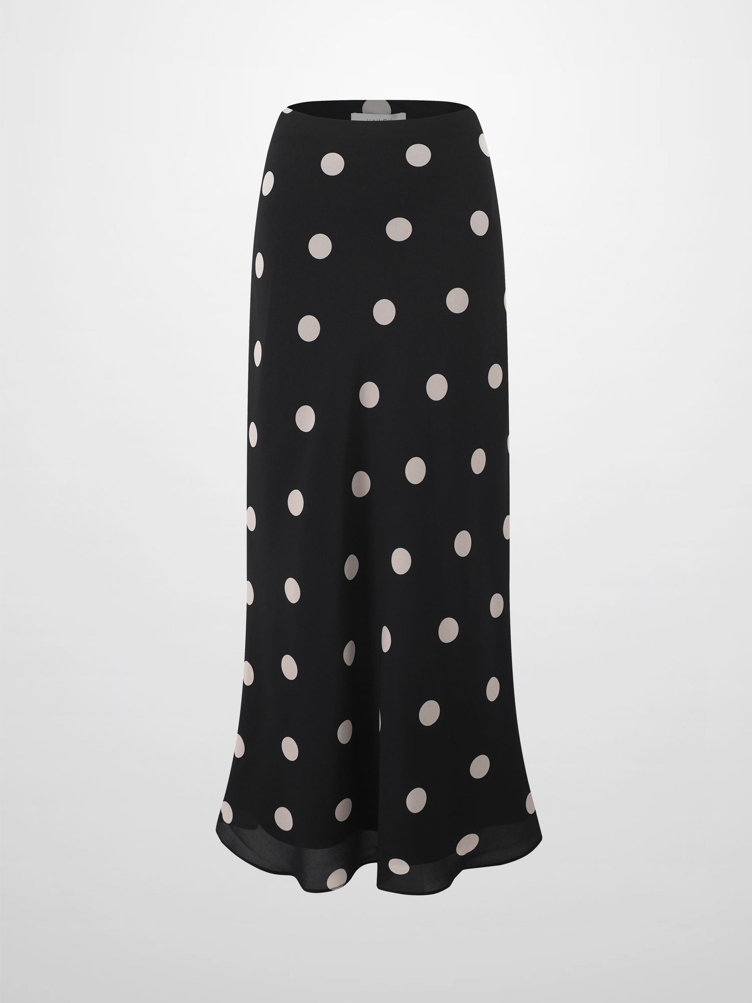 Print Slip Skirt-Polka Dot