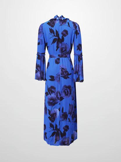 Shift Maxi Dress-Cobalt Blue