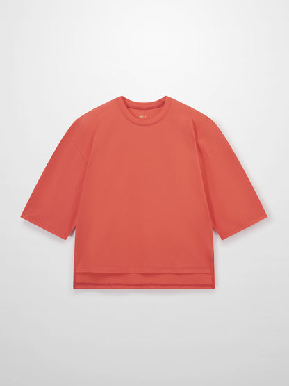 Wide Sleeve Tee-Coral