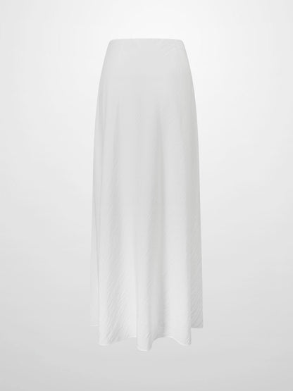 Crinkle Skirt 37"-White