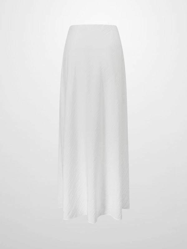 Crinkle Skirt 37"-White