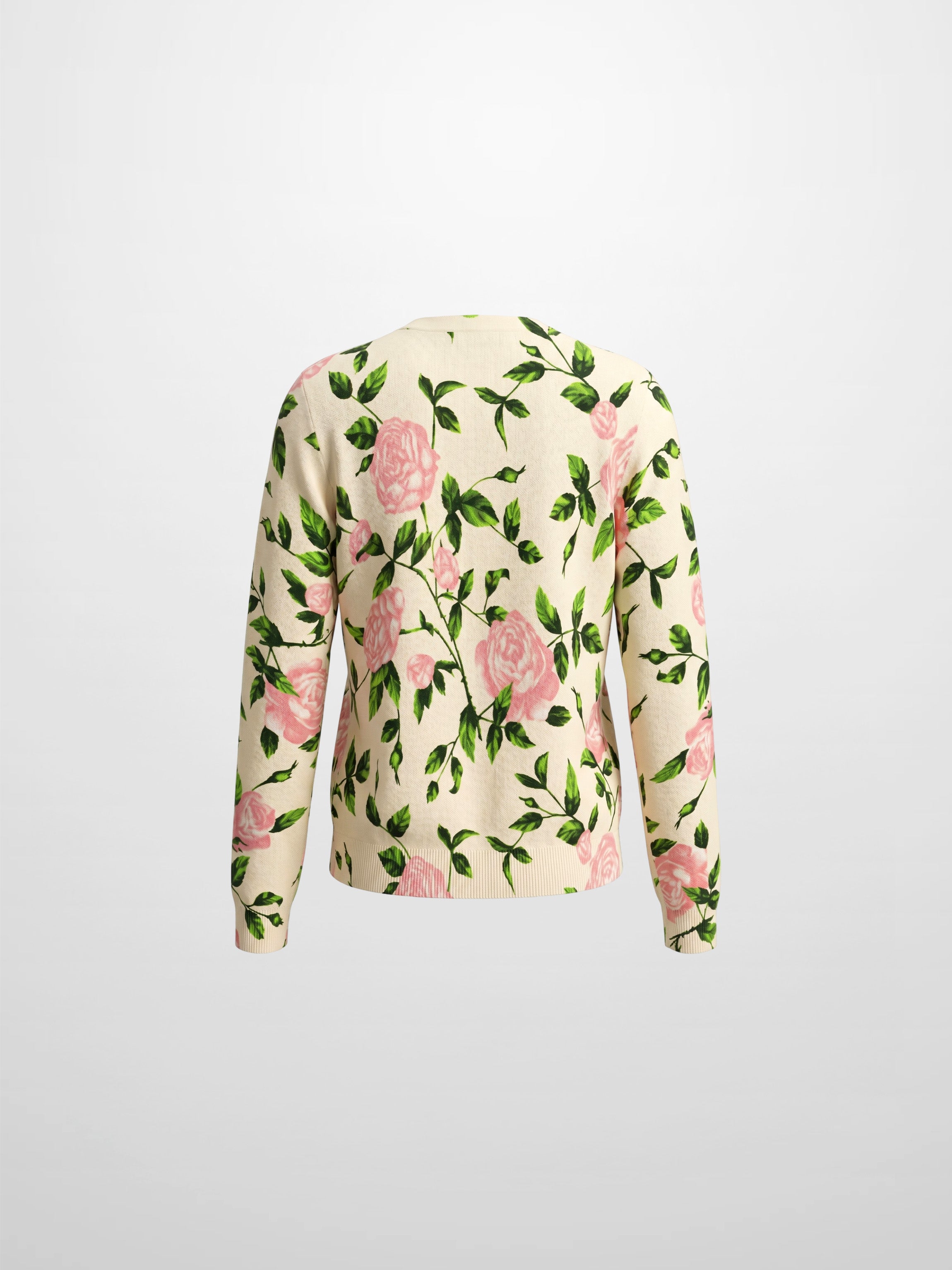 Printed Sweater-Cream Pop Floral