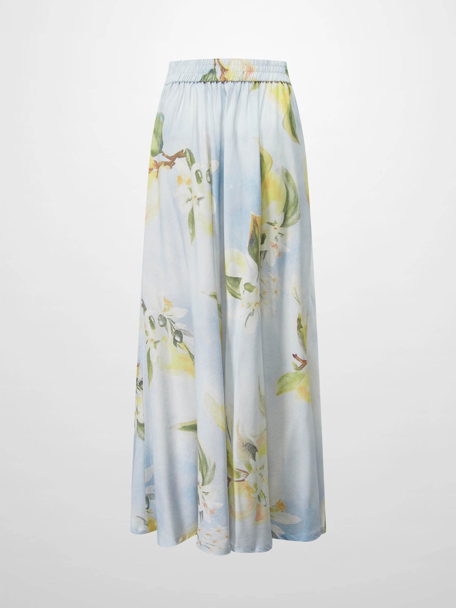 Printed Flare Skirt-Sunshine Floral