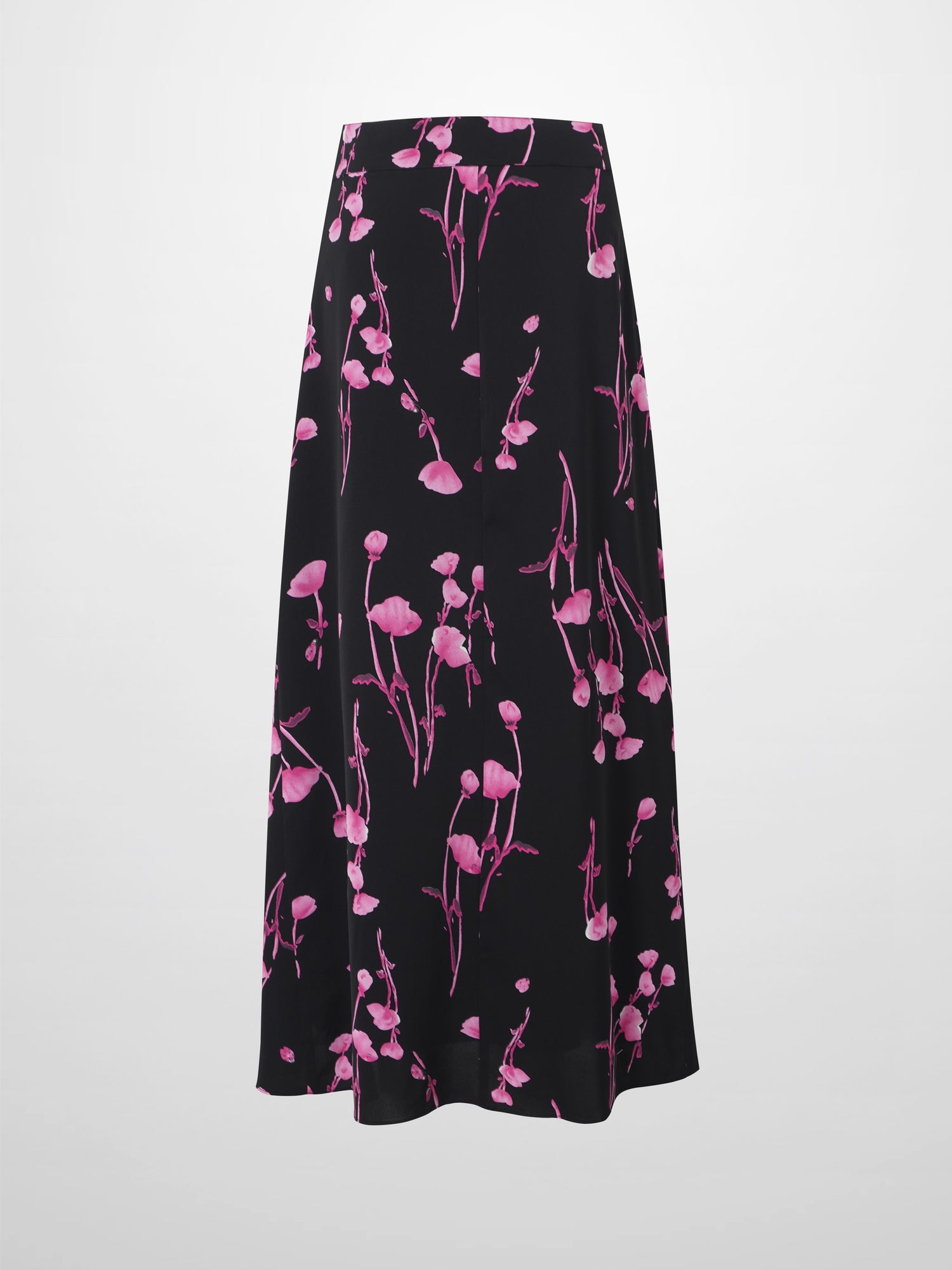 Gathered Overlay Skirt-Pink Floral