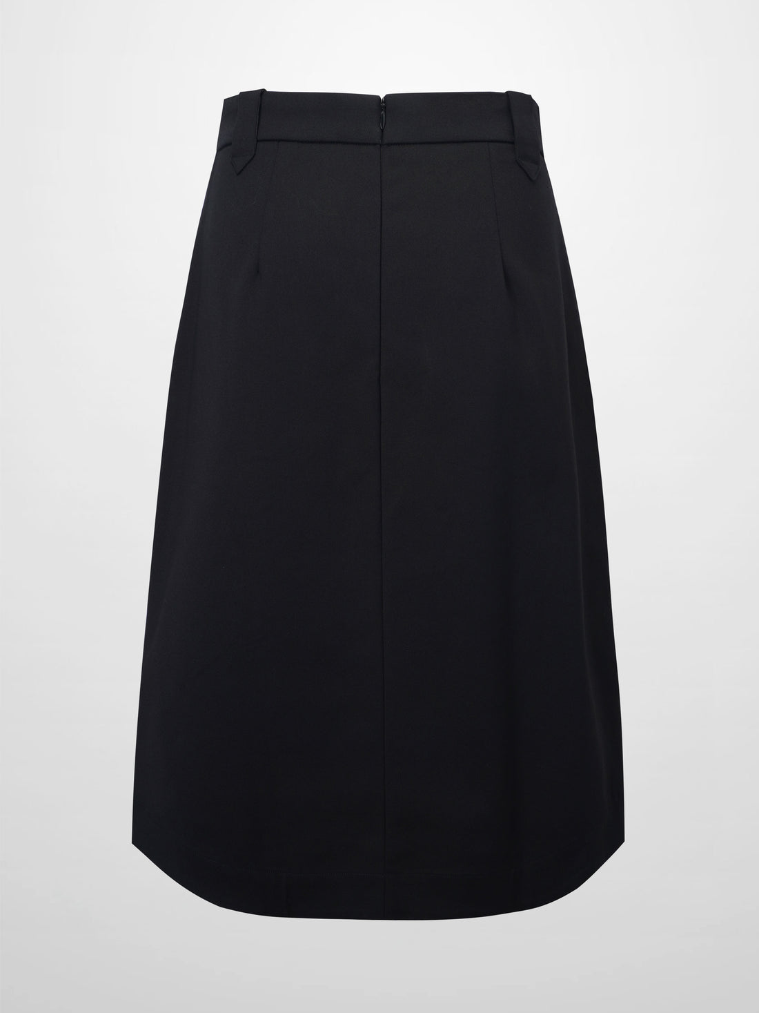 Basic A-Line Skirt-Black