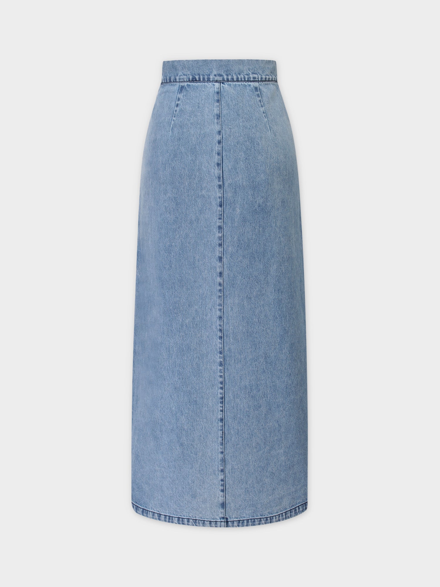 denim maxi jean skirt